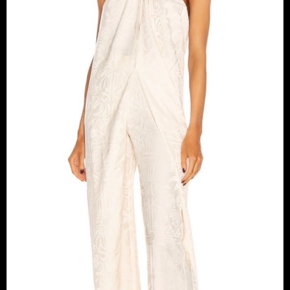 Journey Like No Other Jacquard
Draped Halter Top and Pants Set By Johanna Ortiz - Picture 6 of 12